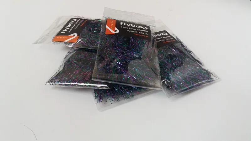 Flybox Holo Polar Chenille in Purple and Green-1